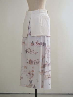 画像7: ASEEDONCLOUD(アシードンクラウド) Forest cook's skirt オフホワイト