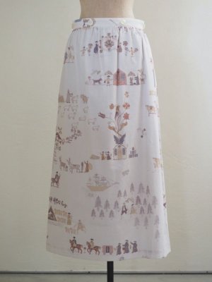 画像17: ASEEDONCLOUD(アシードンクラウド) Forest cook's skirt オフホワイト