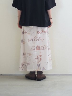 画像3: ASEEDONCLOUD(アシードンクラウド) Forest cook's skirt オフホワイト