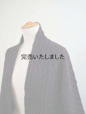 画像13: ASEEDONCLOUD(アシードンクラウド) Cable big cardigan ブラック