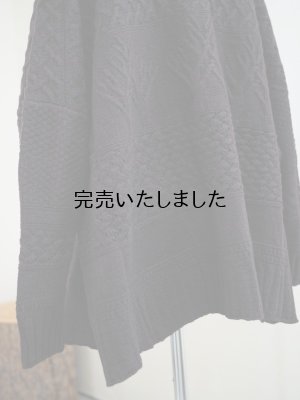 画像15: ASEEDONCLOUD(アシードンクラウド) Cable big cardigan ブラック