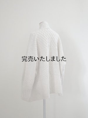 画像7: ASEEDONCLOUD(アシードンクラウド) Cable big cardigan オフホワイト