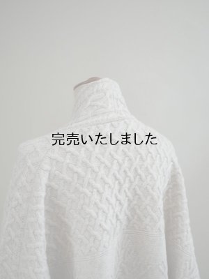 画像12: ASEEDONCLOUD(アシードンクラウド) Cable big cardigan オフホワイト