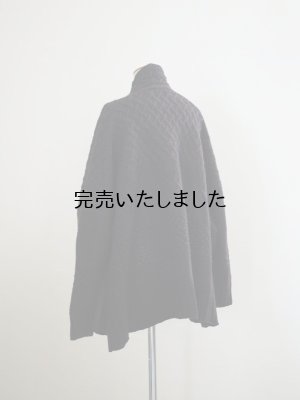 画像7: ASEEDONCLOUD(アシードンクラウド) Cable big cardigan ブラック
