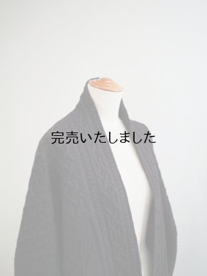 画像10: ASEEDONCLOUD(アシードンクラウド) Cable big cardigan ブラック