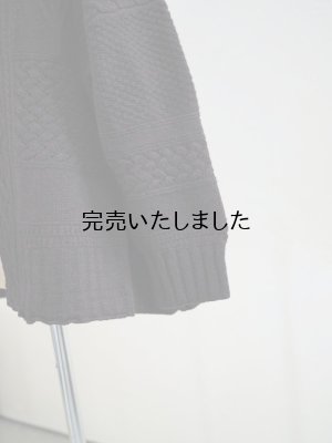 画像12: ASEEDONCLOUD(アシードンクラウド) Cable big cardigan ブラック