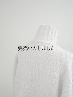 画像8: ASEEDONCLOUD(アシードンクラウド) Cable sweater オフホワイト