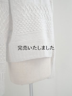 画像12: ASEEDONCLOUD(アシードンクラウド) Cable sweater オフホワイト