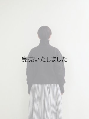 画像3: ASEEDONCLOUD(アシードンクラウド) Cable sweater ブラック
