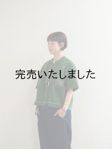 ASEEDONCLOUD(アシードンクラウド) Bird’s ditty vest グリーン(Embroidery linen)