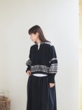 ASEEDONCLOUD(アシードンクラウド) Seiyako jacquard blouse ブラック