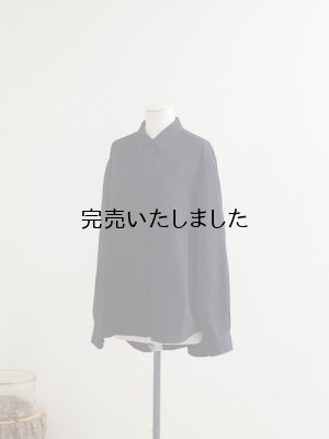 画像4: alvana(アルヴァナ) WOOL MILLING SHIRTS インクブラック
