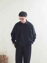 alvana(アルヴァナ) WOOL MILLING SHIRTS インクブラック