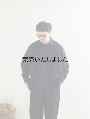 画像1: alvana(アルヴァナ) WOOL MILLING SHIRTS インクブラック