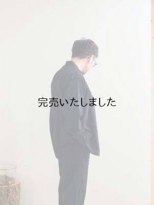 画像2: alvana(アルヴァナ) WOOL MILLING SHIRTS インクブラック