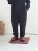 画像1: alvana(アルヴァナ) WOOL LINEN MILLING EASY PANTS インクブラック (1)