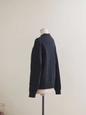 画像5: alvana(アルヴァナ) 5G LAMS WOOL CREW KNIT インクブラック