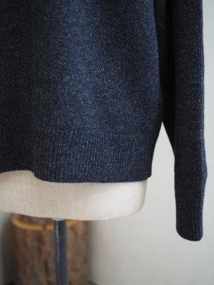 画像9: alvana(アルヴァナ) 5G LAMS WOOL CREW KNIT インクブラック