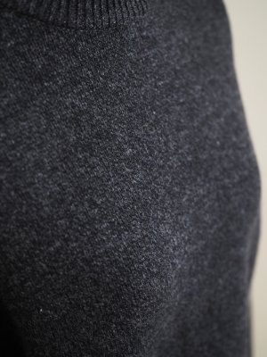 画像13: alvana(アルヴァナ) 5G LAMS WOOL CREW KNIT インクブラック