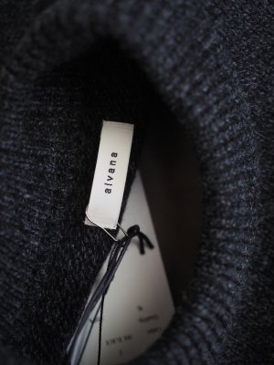 画像14: alvana(アルヴァナ) 5G LAMS WOOL CREW KNIT インクブラック