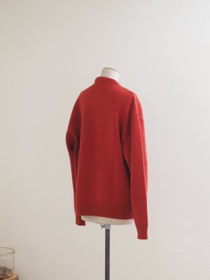 画像3: alvana(アルヴァナ) 5G LAMS WOOL CREW KNIT レッド