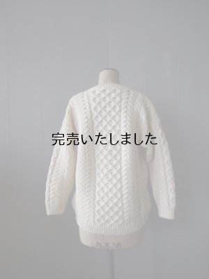 画像6: aran woollen mills（アランウーレンミルズ) ケーブル編みニット-KIDS XXLサイズ- エクル