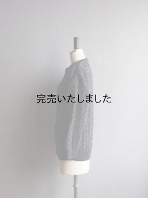 画像5: aran woollen mills(アランウーレンミルズ) カーディガン ネイビーグレー