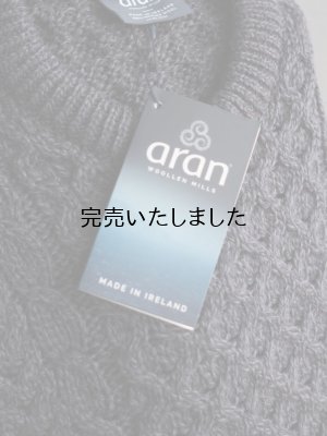 画像17: aran woollen mills（アランウーレンミルズ) ケーブル編みニット- ネイビーグレー