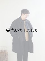 Still By Hand(スティルバイハンド)パラフィンコットンパデットダッフルコート ブラック