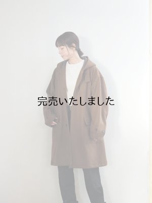 画像4: Still By Hand(スティルバイハンド) ラムウールフードコート キャメル