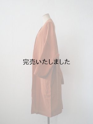 画像10: pub(ピューブ) ノンシルケットリネン ガウンコート コニャック