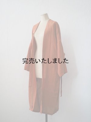 画像12: pub(ピューブ) ノンシルケットリネン ガウンコート コニャック