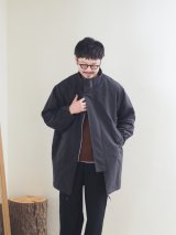 Still By Hand(スティルバイハンド) スタンドカラーコート インクブラック