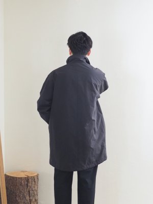 画像3: Still By Hand(スティルバイハンド) スタンドカラーコート インクブラック