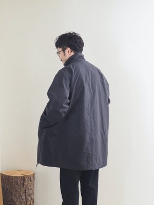 画像4: Still By Hand(スティルバイハンド) スタンドカラーコート インクブラック