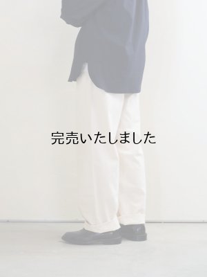 画像2: Still By Hand(スティルバイハンド) 8ozライトデニムパンツ エクル