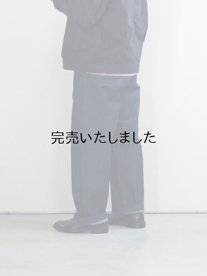 画像5: Still By Hand(スティルバイハンド) インボックスプリーツ10オンスデニムパンツ ネイビー