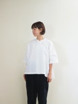 DUI JUJUDHAU BOX SHIRTSボックスシャツ- リネンコットンホワイト