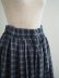 画像10: DUI JUJUDHAU(デュイ ズーズーダウ)GATHER SKIRT BLACK CHECK(COTTON LINEN)