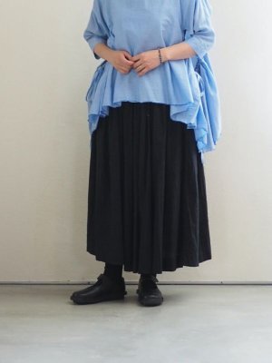 画像1: DUI JUJUDHAU(デュイ ズーズーダウ)GATHER SKIRT L/C BLACK