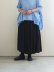 画像1: DUI JUJUDHAU(デュイ ズーズーダウ)GATHER SKIRT L/C BLACK (1)