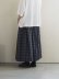 画像3: DUI JUJUDHAU(デュイ ズーズーダウ)GATHER SKIRT BLACK CHECK(COTTON LINEN)