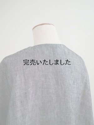 画像11: DUI JUJUDHAU(デュイ ズーズーダウ) ROUND NECK COAT LINEN NEP BLACK