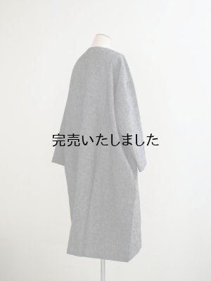画像5: DUI JUJUDHAU(デュイ ズーズーダウ) ROUND NECK COAT LINEN NEP BLACK