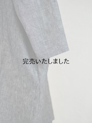 画像9: DUI JUJUDHAU(デュイ ズーズーダウ) ROUND NECK COAT LINEN NEP BLACK