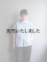 ENDS and MEANS(エンズアンドミーンズ) Nizza Shirts サックス