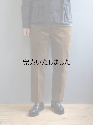 画像1: ENDS and MEANS(エンズアンドミーンズ) Standard Grandpa Cord Trousers-コーデュロイパンツ-ブラウンベージュ