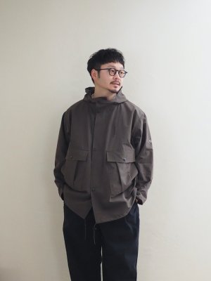 画像1: ENDS and MEANS(エンズアンドミーンズ) Travel Half Parka アフリカンブラック