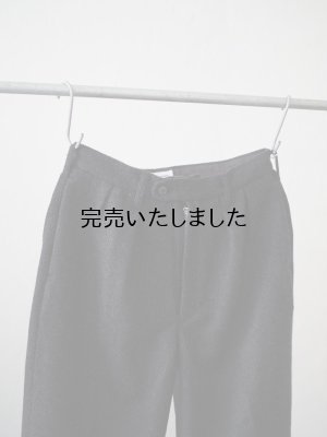 画像14: ENDS and MEANS(エンズアンドミーンズ) Grandpa 2tuck Trousers チャコールウール
