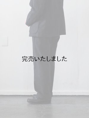 画像2: ENDS and MEANS(エンズアンドミーンズ) Grandpa 2tuck Trousers チャコールウール